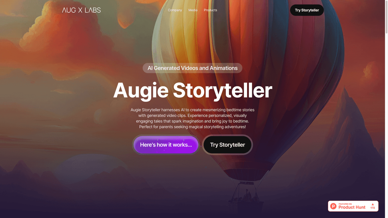 Augie Storyteller website