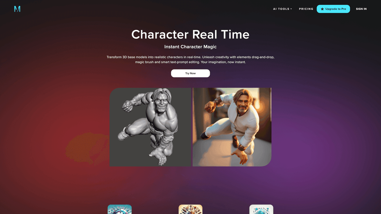 Character Real Time website