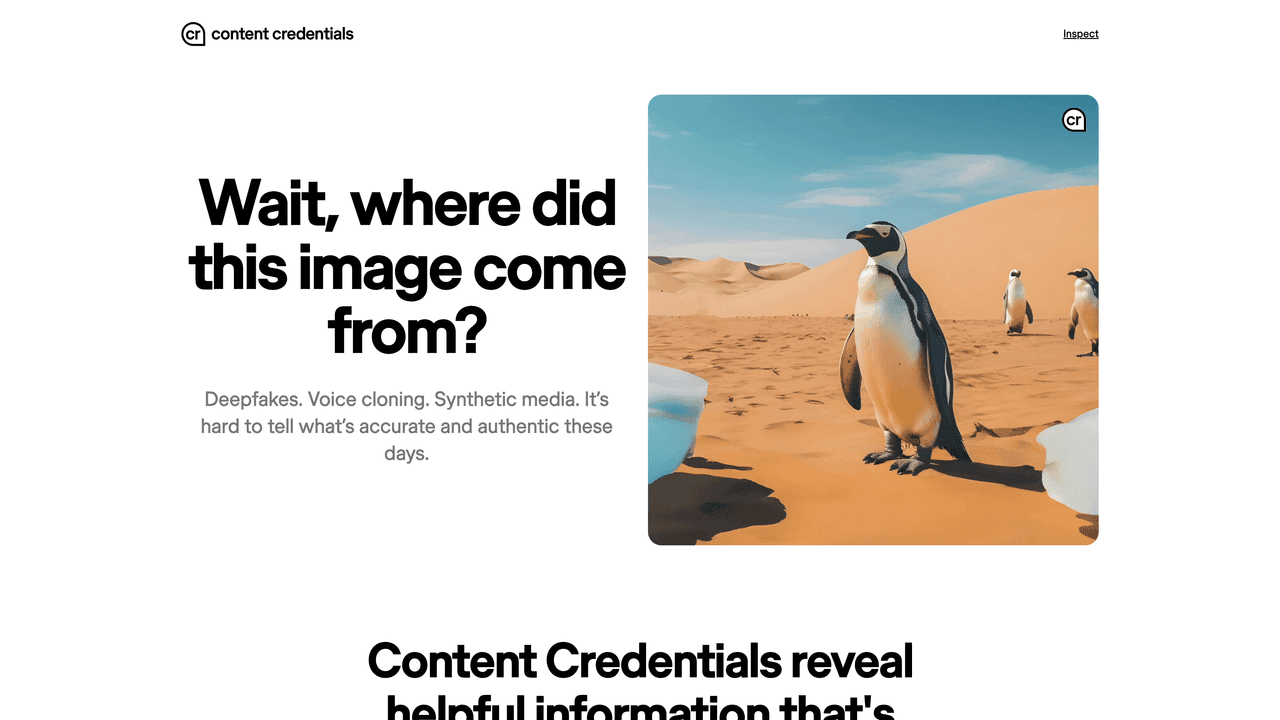 Content Credentials website