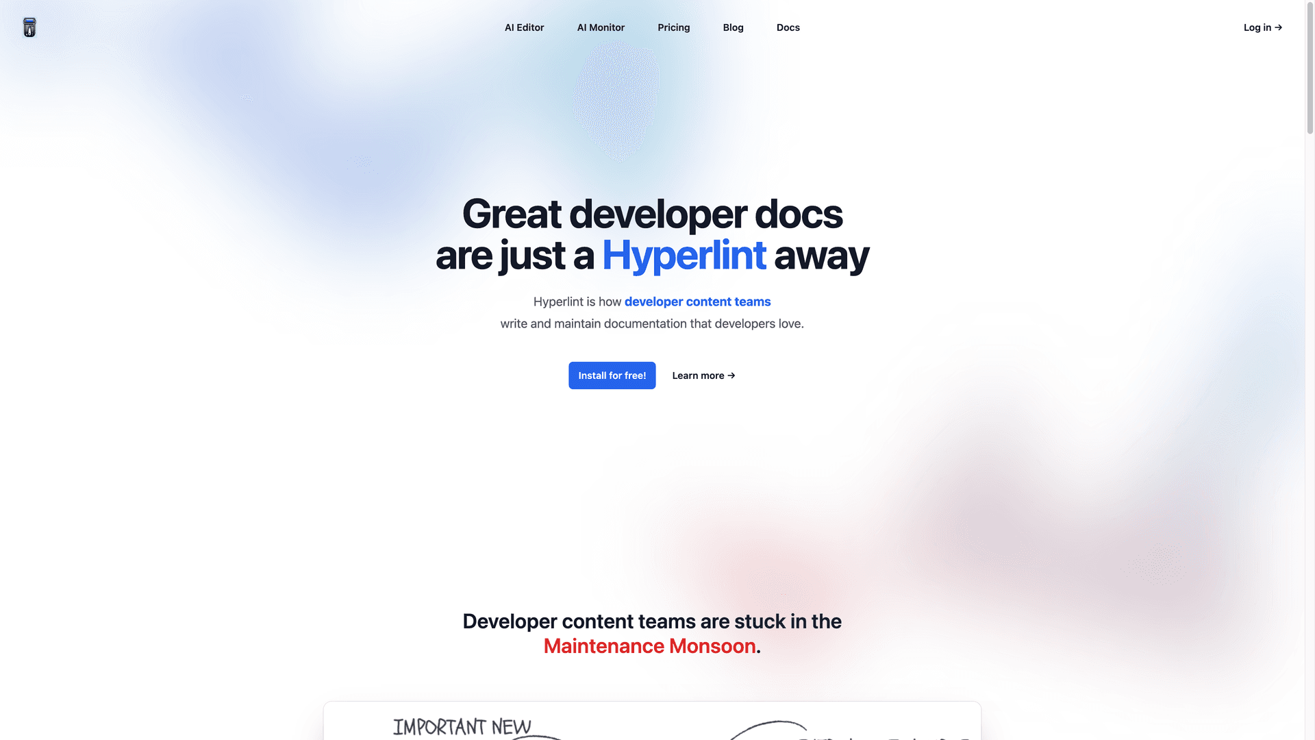 Hyperlint website