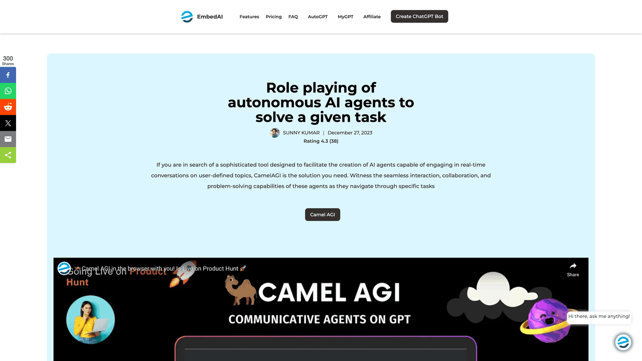 CamelAGI website