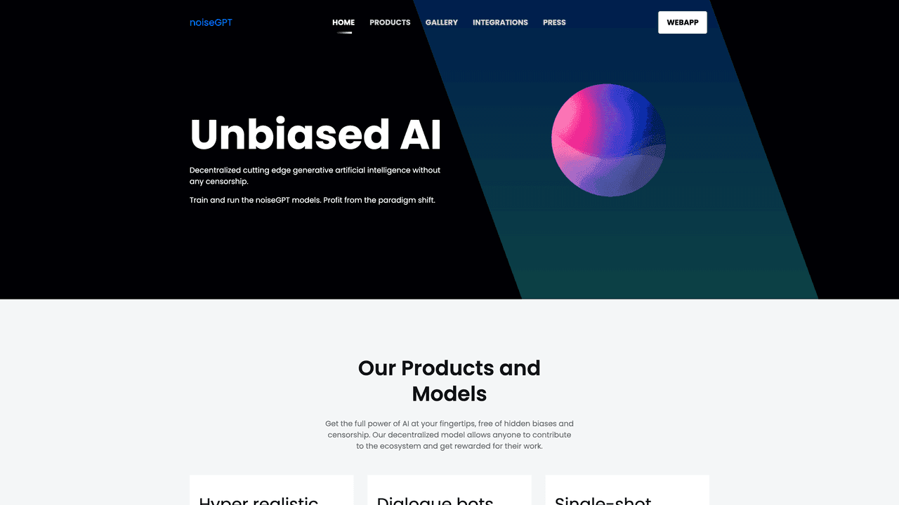 NoiseGPT website