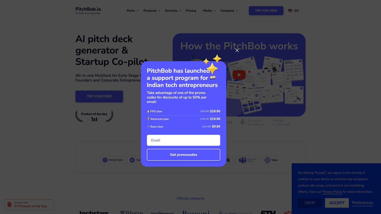 PitchBob website