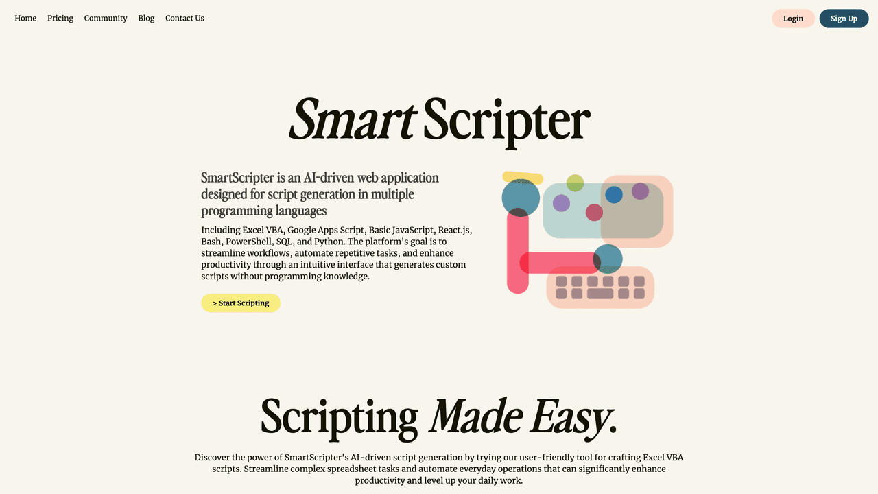 SmartScripter website