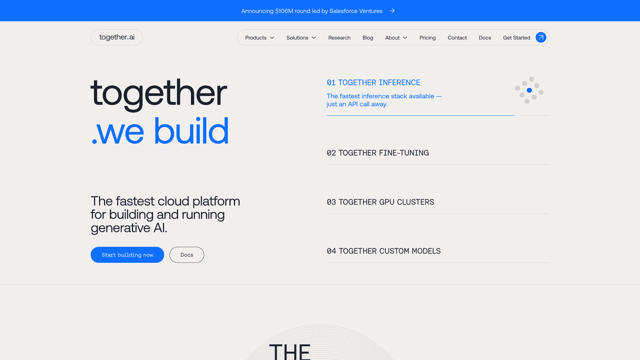 Together AI website