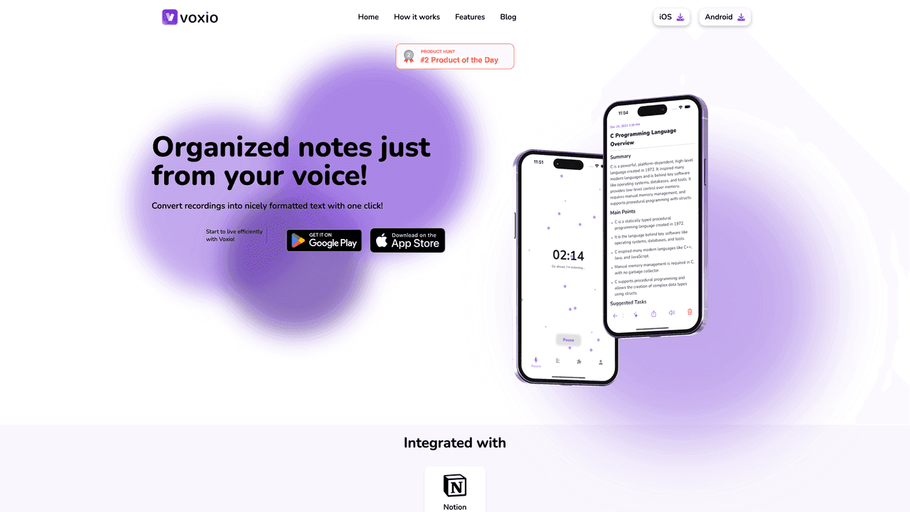 Voxio website