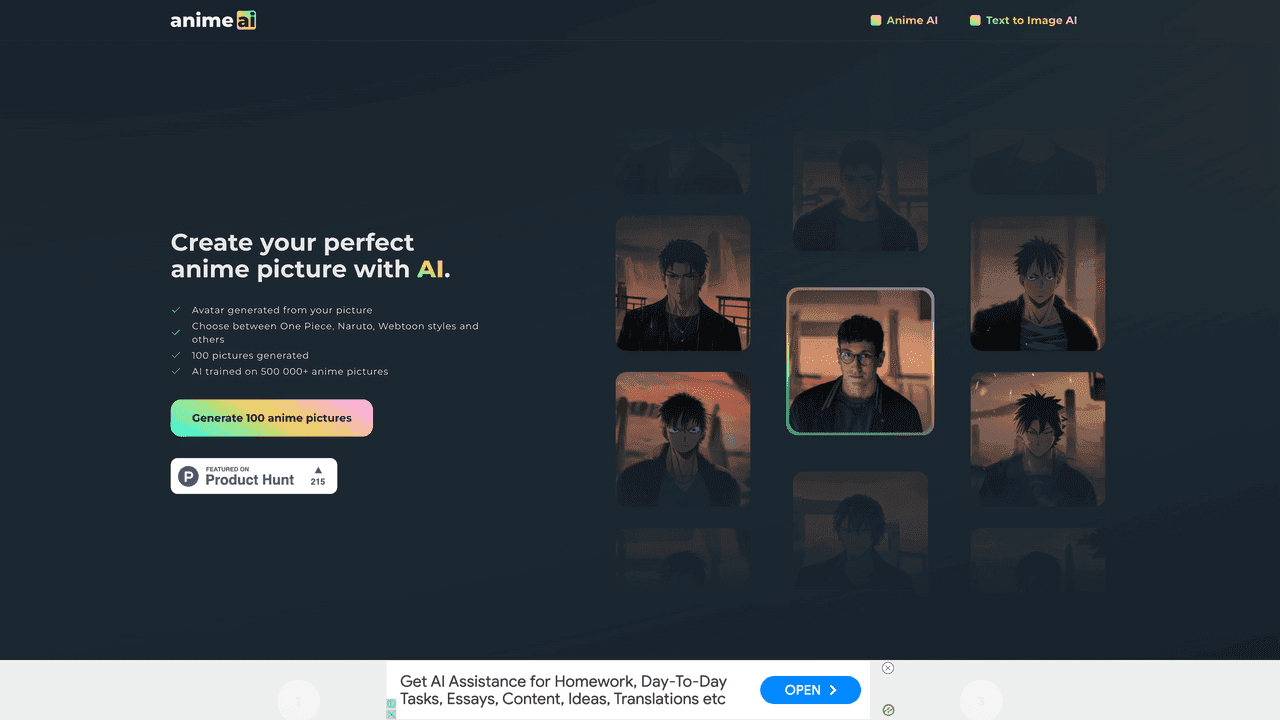 Anime AI website