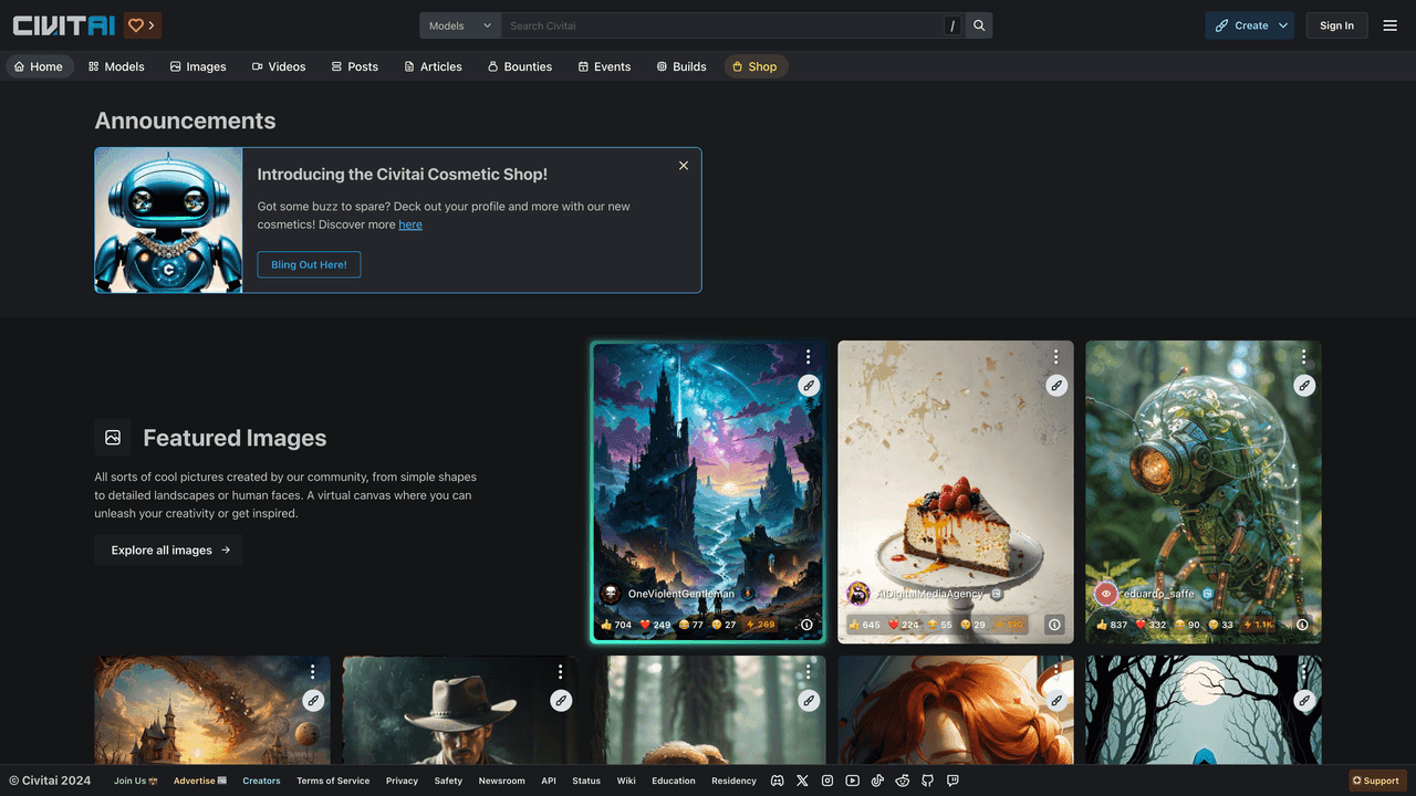 Civitai website
