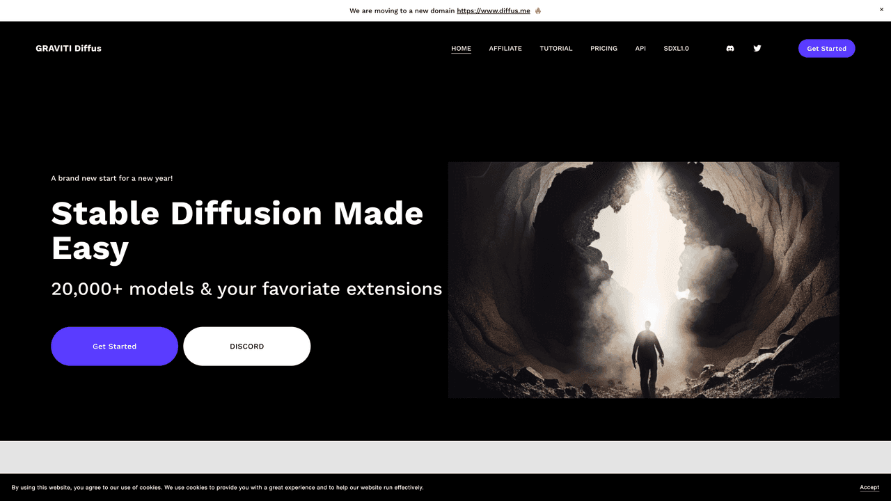 GRAVITI Diffus website