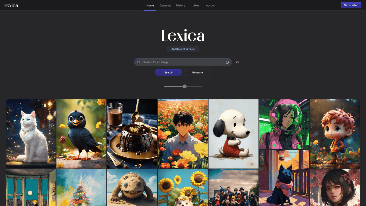 Lexica website