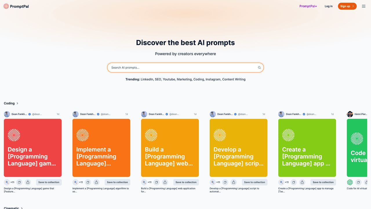 PromptPal website