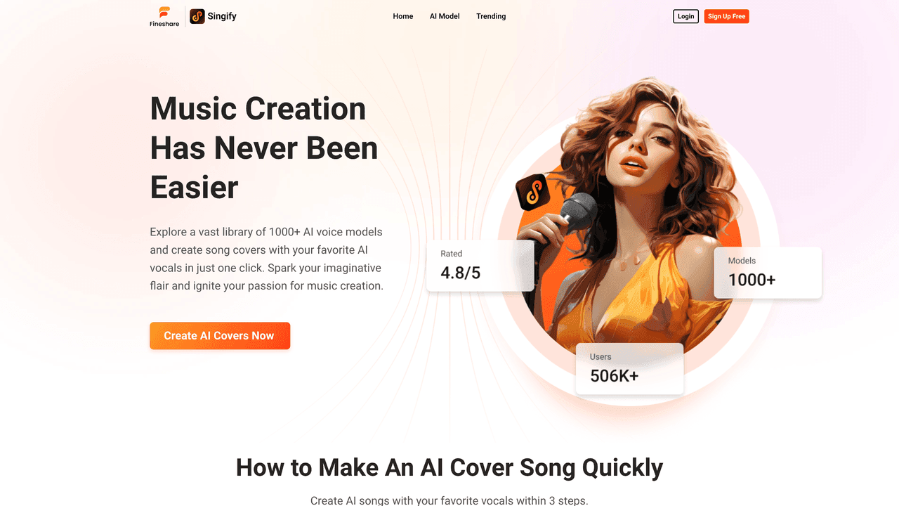 Singify website