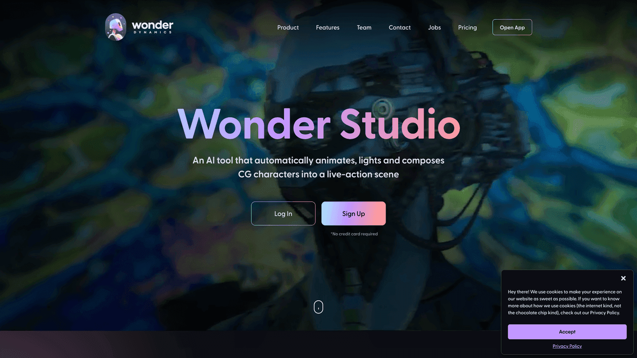 Wonder Dynamics website