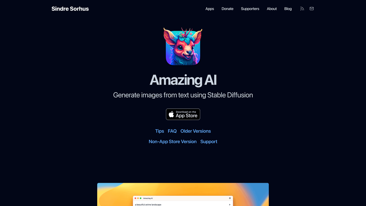 Amazing AI website