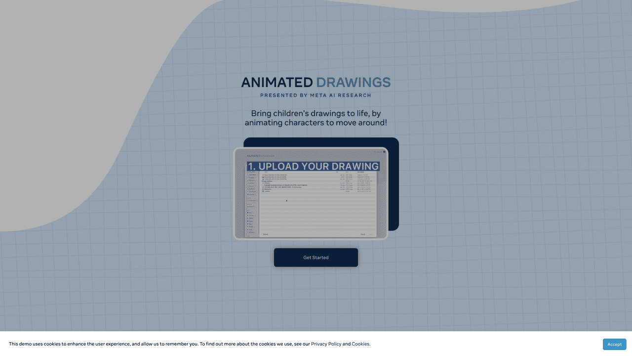 Animated Drawings website