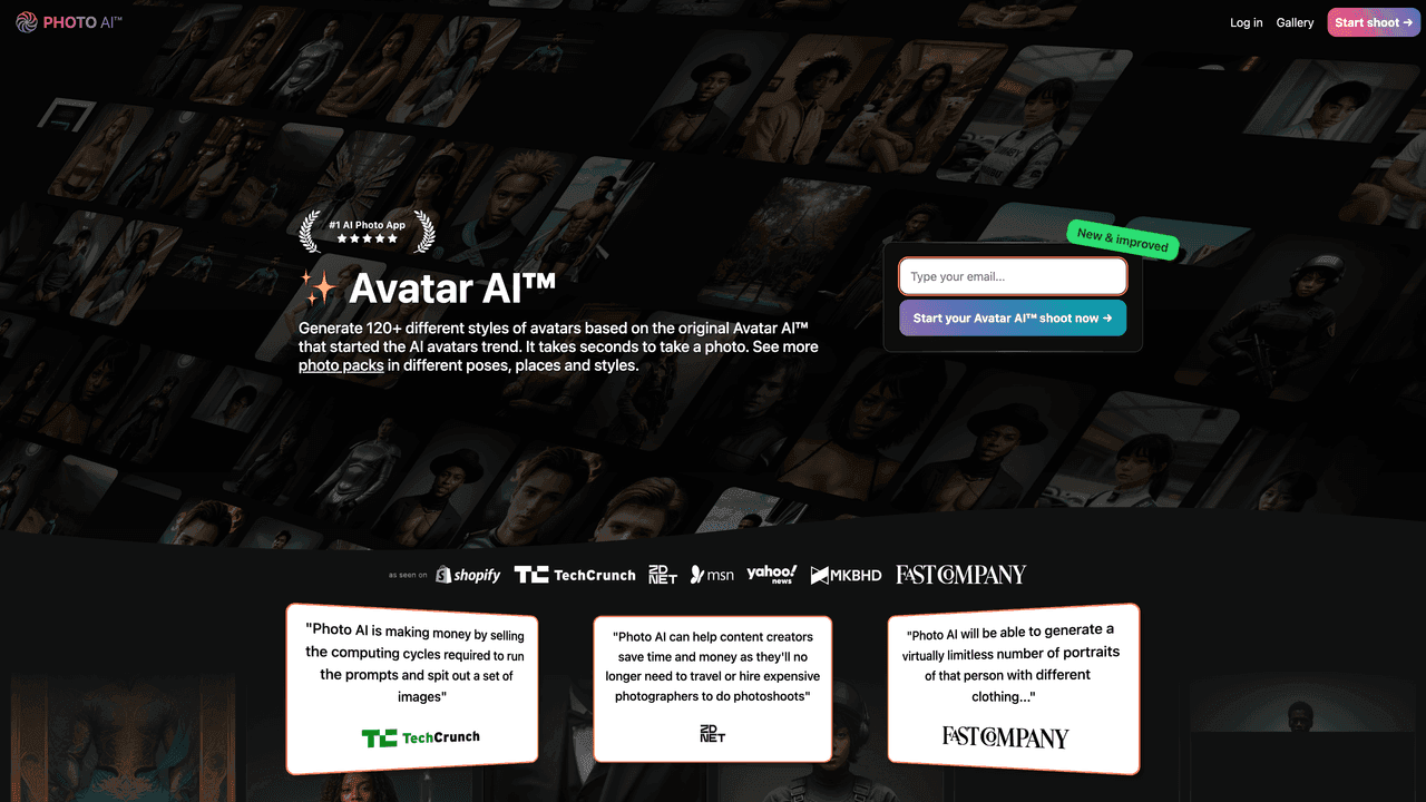 Avatar AI website