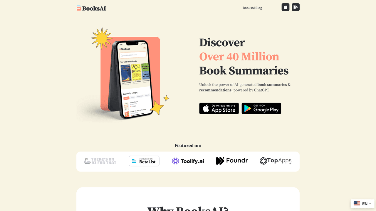 BooksAI website