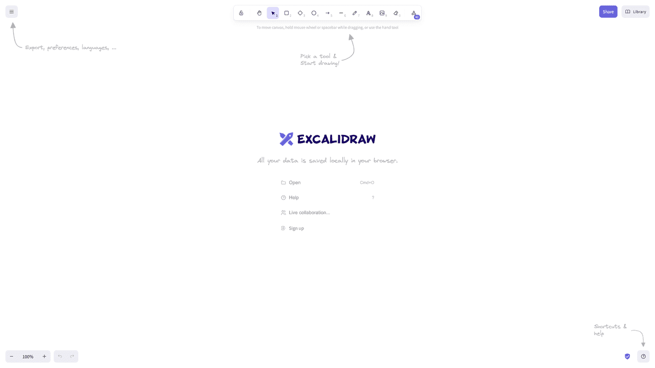 Excalidraw website