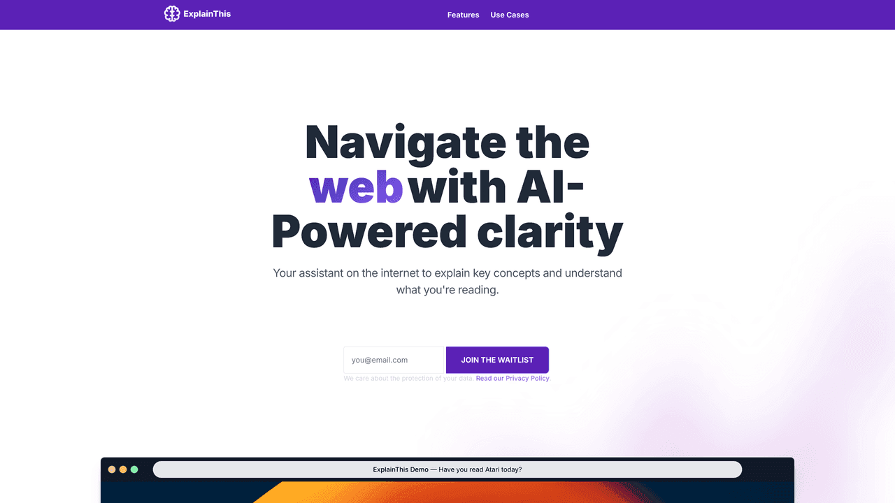 ExplainThis.AI website