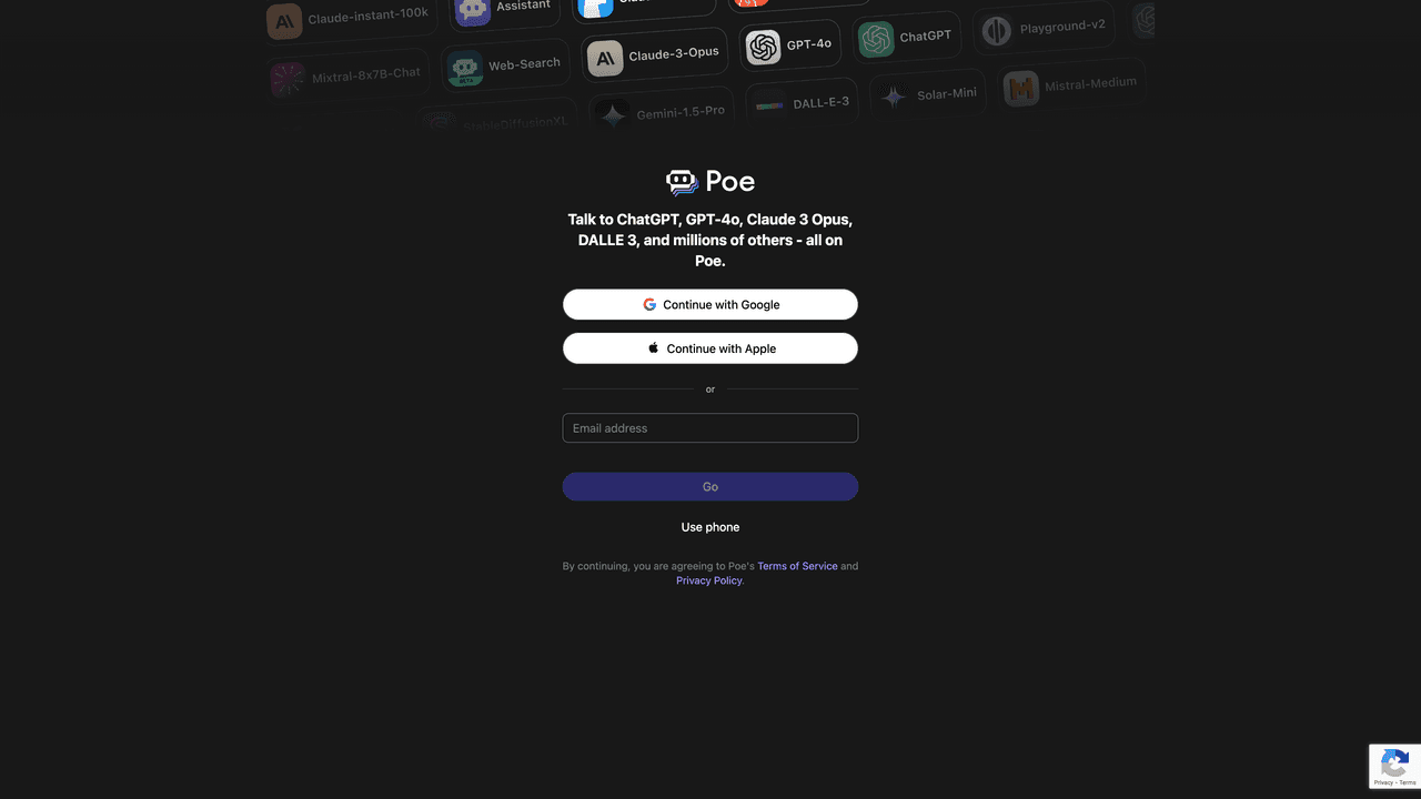 Poe website