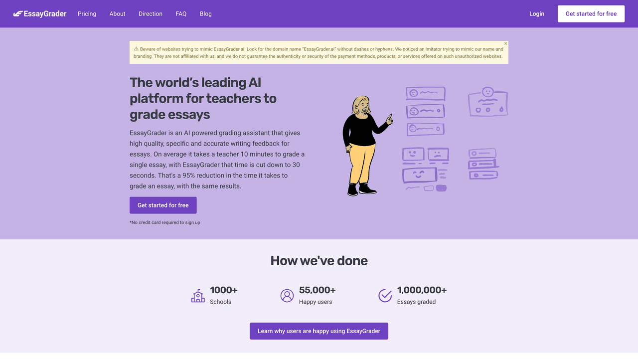 EssayGrader website