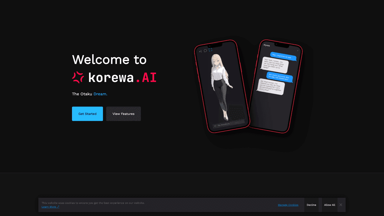 Korewa.ai website